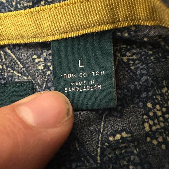 Perry Ellis Mens Floral Short Sleeve Button-Up Shirt Size Large - Picture 5 of 8